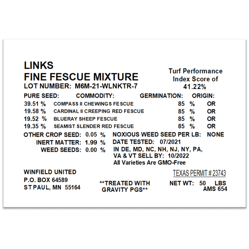 Links Fine Fesuce Mixture PGS lb Bag