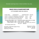 Cool Season turf Maxx Sun and Shade Mix 25lb (non-treated)