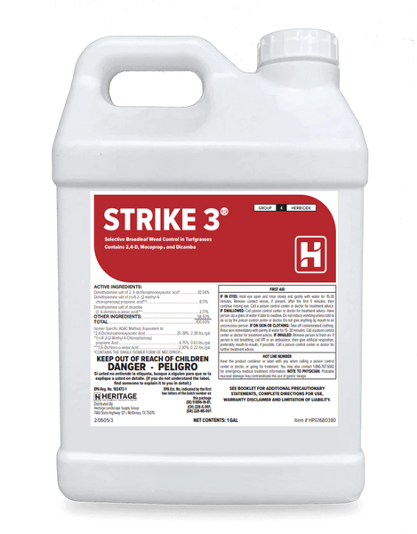 strike force herbicide Strike 3 Herbicide 3-Way Broadleaf Weed Control 2.5 Gallons
